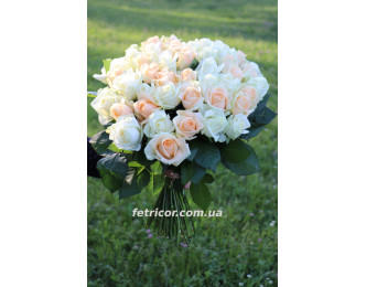 Букет з 51 троянди "Ніжність"